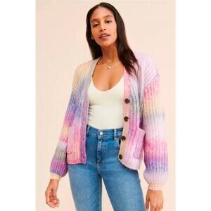 Anthropologie- BB Dakota Striped Cardigan